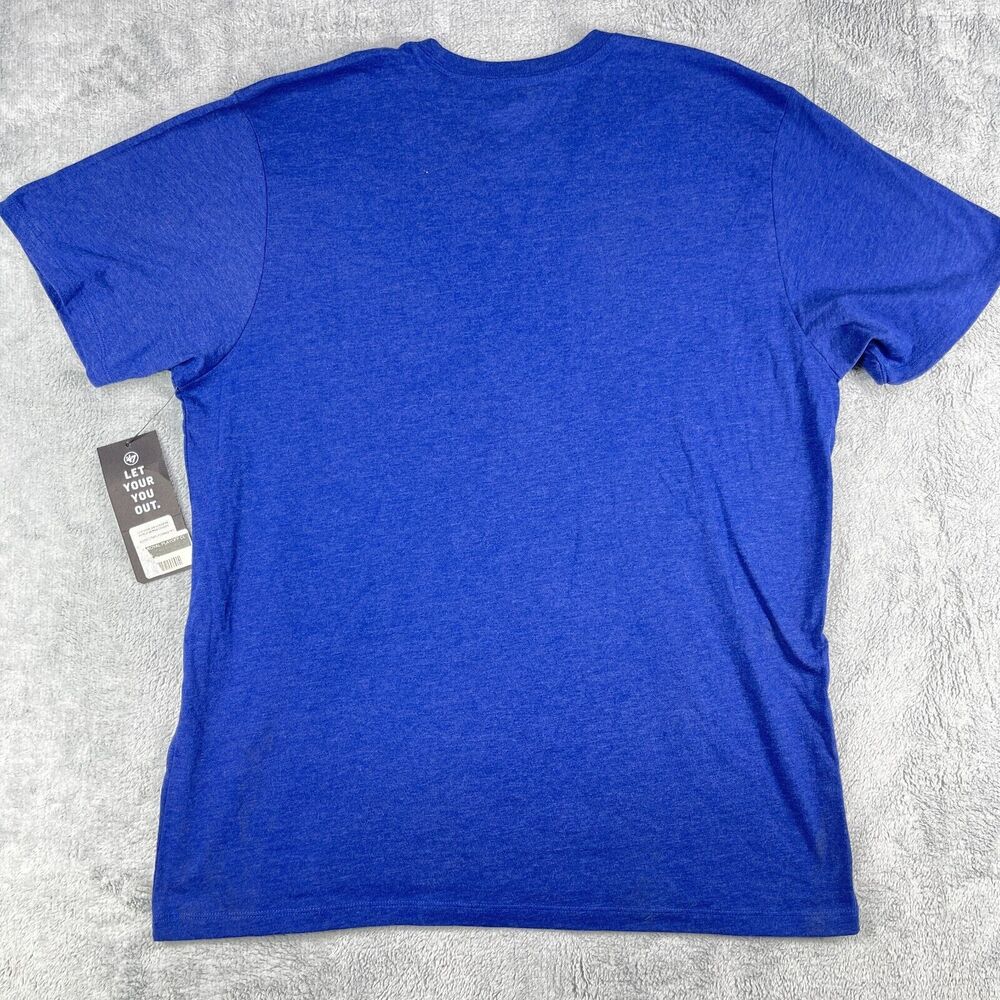 47 Brand T-Shirt Men XXL Blue LA Dodgers Blue Heaven Has Seven World Series - Picture 3 of 10